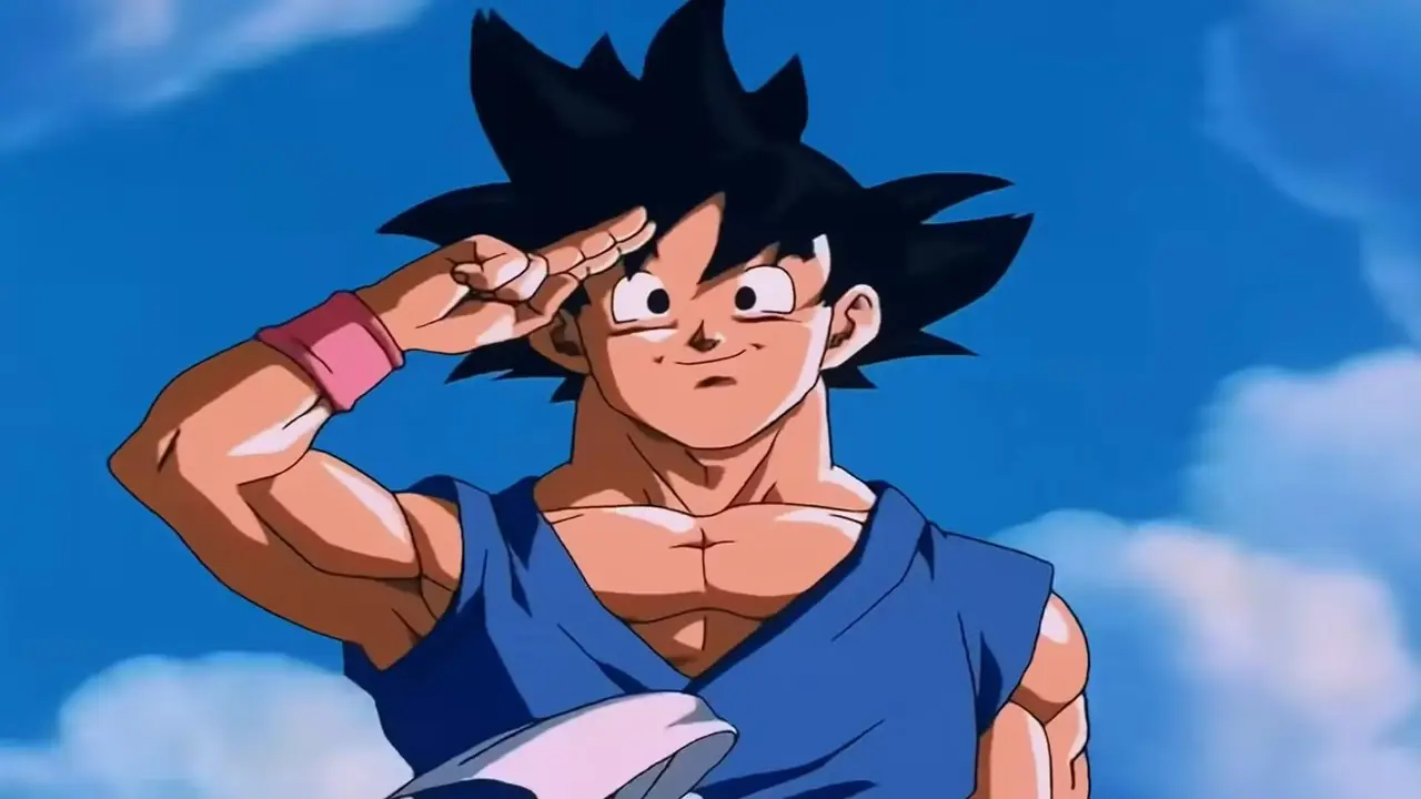 Dragon Ball GT Finale Goku säger hejdå