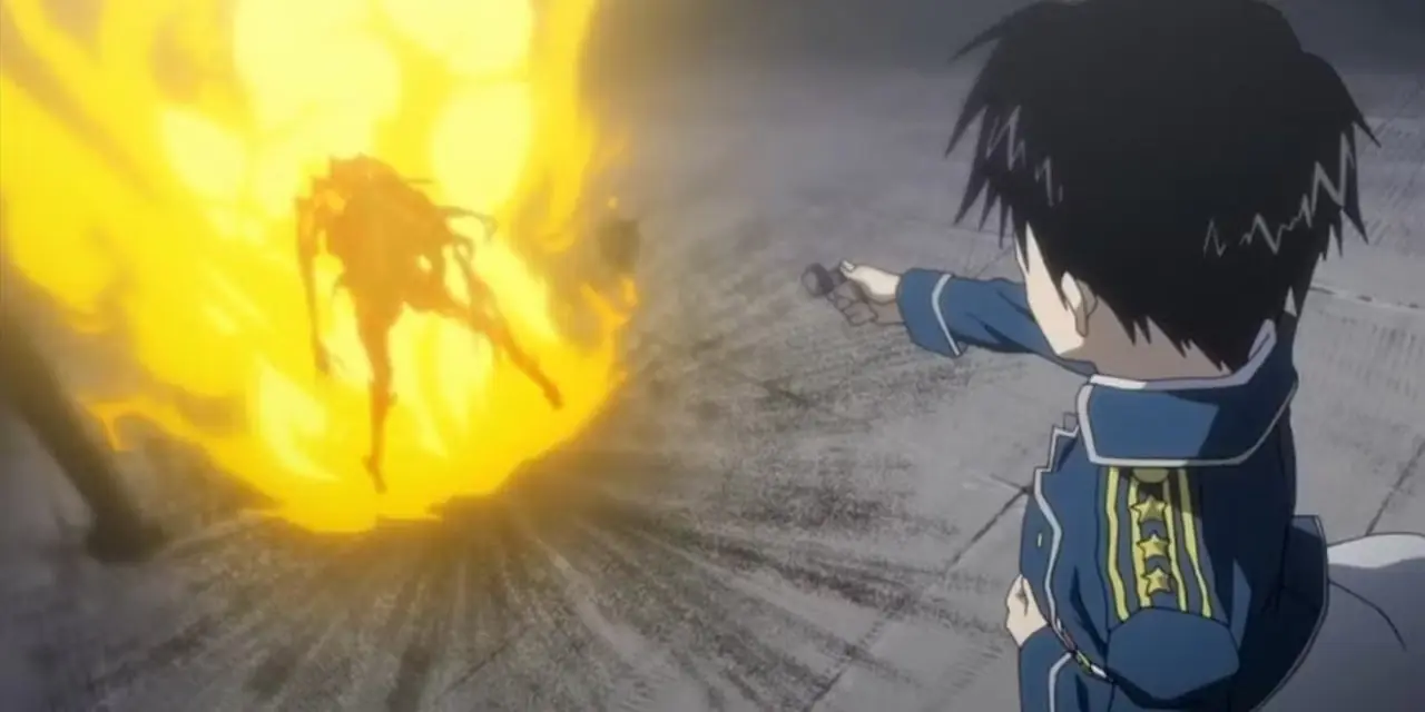 Fullmetal Alchemist Brotherhood - قتال روي موستانج ضد لوست شونين