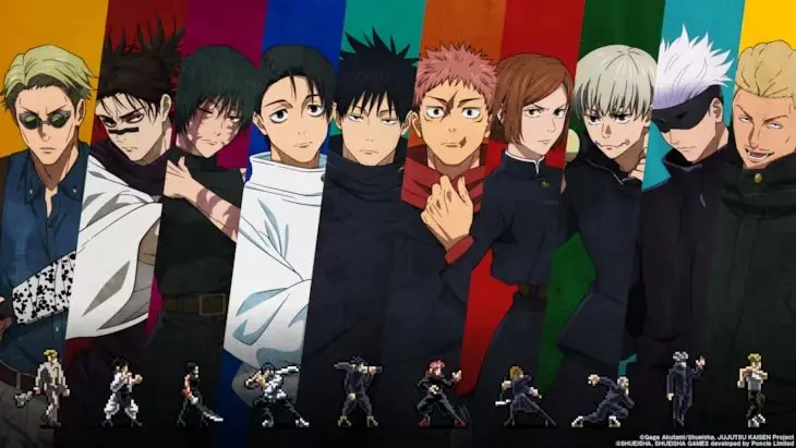 Jujutsu Kaisen Rumble Survivaton Spelbara karaktärer