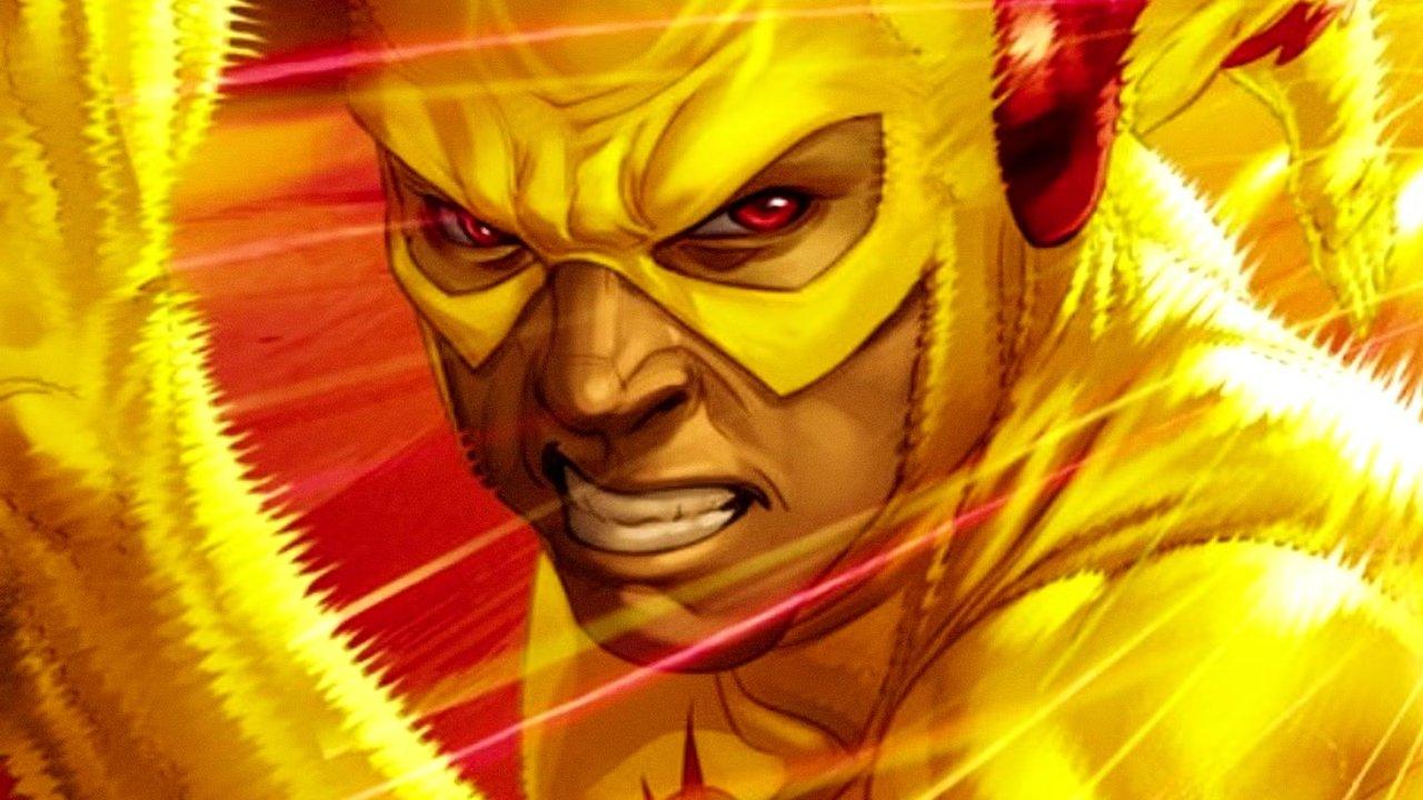 Eobard Thawne, también conocido como Reverse Flash, corre usando Speed Force en el arte de DC Comics Eobard Thawne, también conocido como Reverse Flash, corre usando Speed Force en el arte de DC Comics