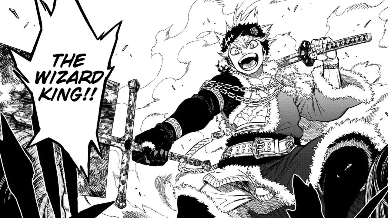Un fotograma del capítulo final de Black Clover