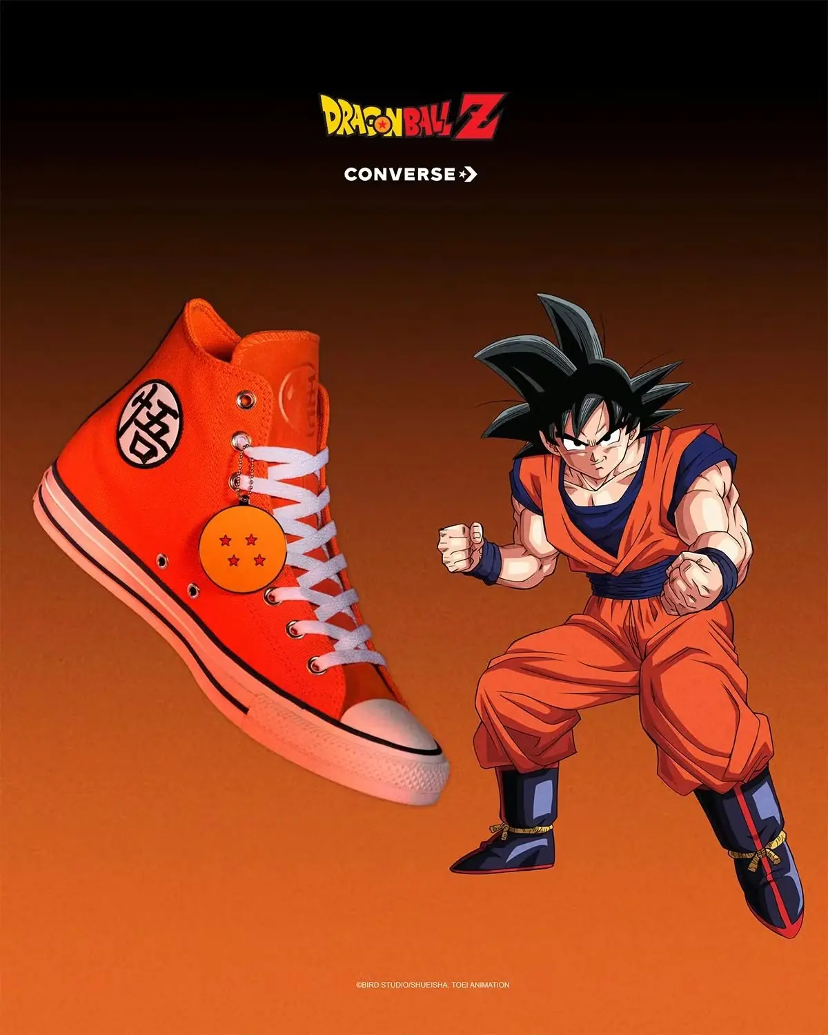 A colaboração de Dragon Ball Z e Converse