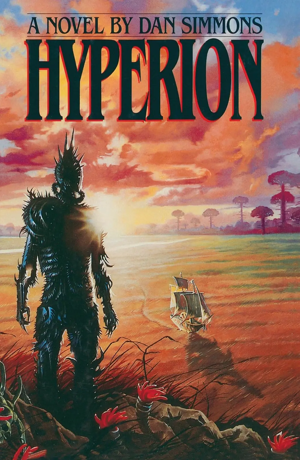 Hyperion av Dan Simmons viser en blikkmann som ser på et hav Hyperion av Dan Simmons viser en blikkmann som ser på et hav
