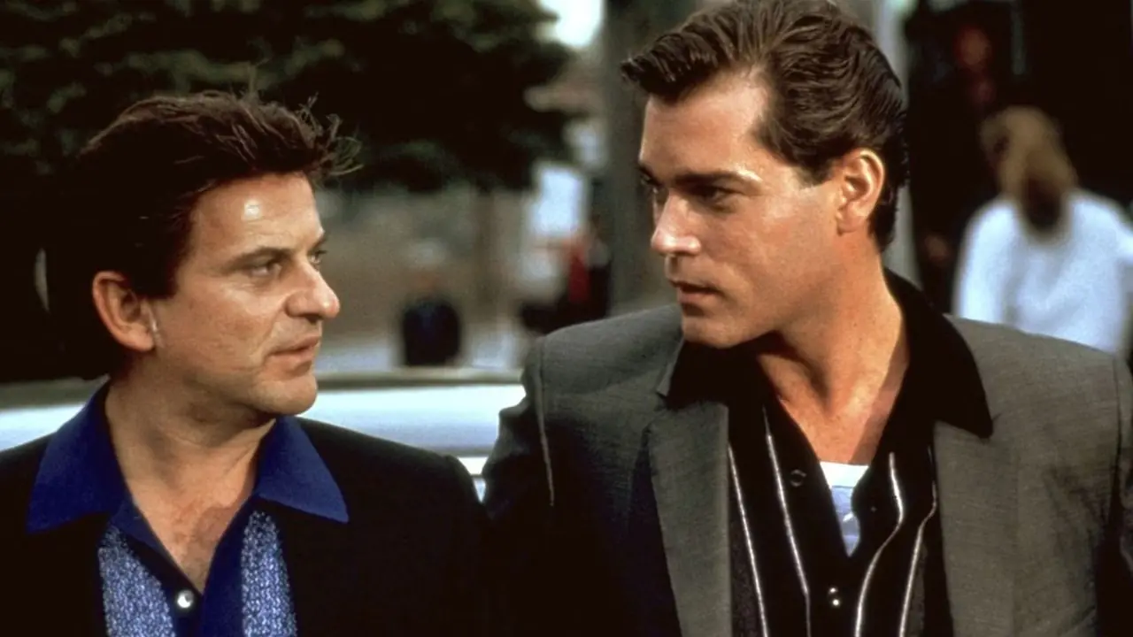 Joe Pesci som Tommy DeVito med Ray Liotta som Henry Hill i Goodfellas