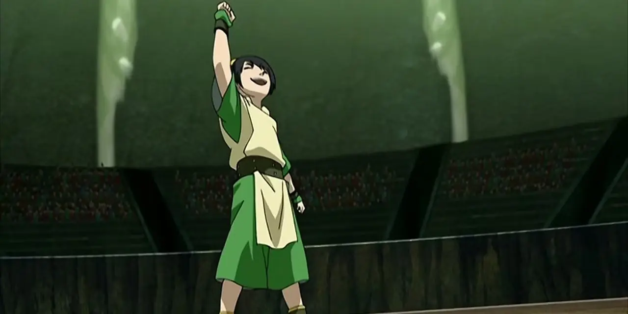 Avatar: The Last Airbender Sezon 2, Bölüm 6, "The Blind Bandit" Turnuvasını Toph Kazanıyor Avatar: The Last Airbender Sezon 2, Bölüm 6, "The Blind Bandit" Turnuvasını Toph Kazanıyor