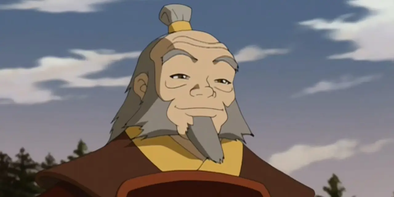 Avatar: Son Hava Bükücü'de Iroh Amca usulca gülümsüyor Avatar: Son Hava Bükücü'de Iroh Amca usulca gülümsüyor