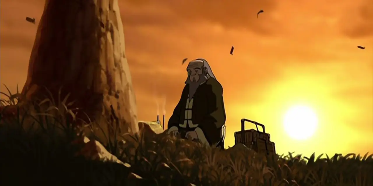 Iroh, Avatar: The Last Airbender Sezon 2, Bölüm 15, "The Tales of Ba Sing Se"de "Leaves From The Vine" şarkısını söylüyor Iroh, Avatar: The Last Airbender Sezon 2, Bölüm 15, "The Tales of Ba Sing Se"de "Leaves From The Vine" şarkısını söylüyor