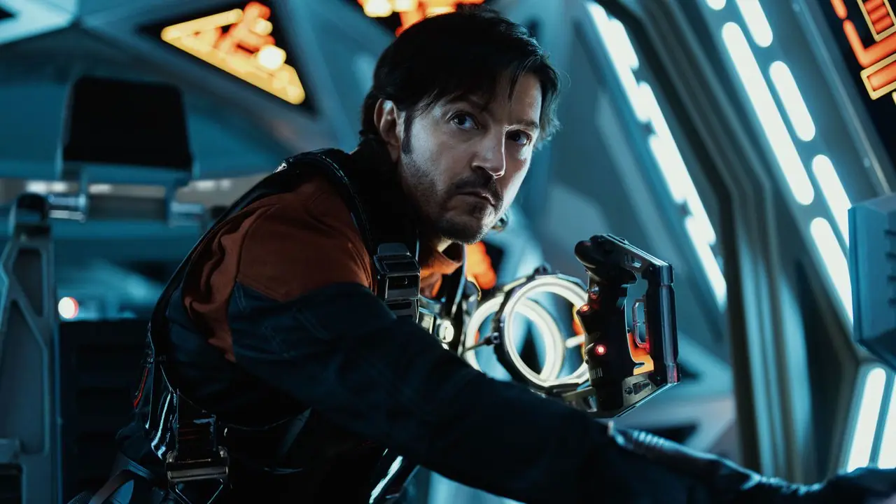 Cassian mira hacia un lado en la temporada 2 de Andor