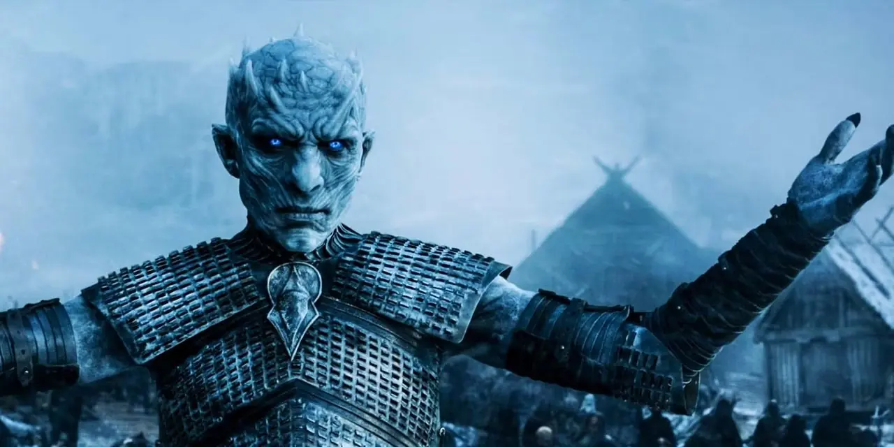 ملك الليل يرفع ذراعيه في مسلسل Game of Thrones، الموسم الخامس، الحلقة 8 ملك الليل يرفع ذراعيه في مسلسل Game of Thrones، الموسم الخامس، الحلقة 8