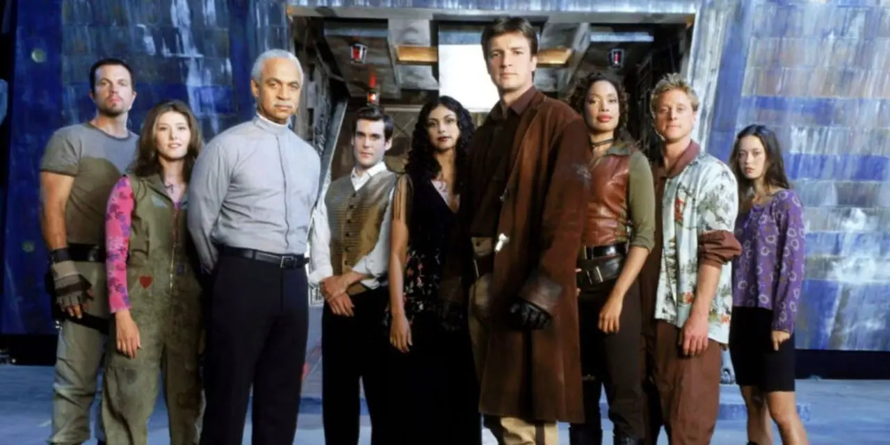 Una foto promocional para el elenco de Firefly