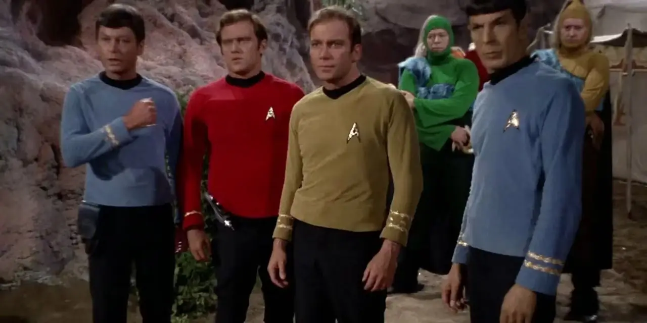 La fiesta de aterrizaje en el episodio Friday's Child de Star Trek: The Original Series.