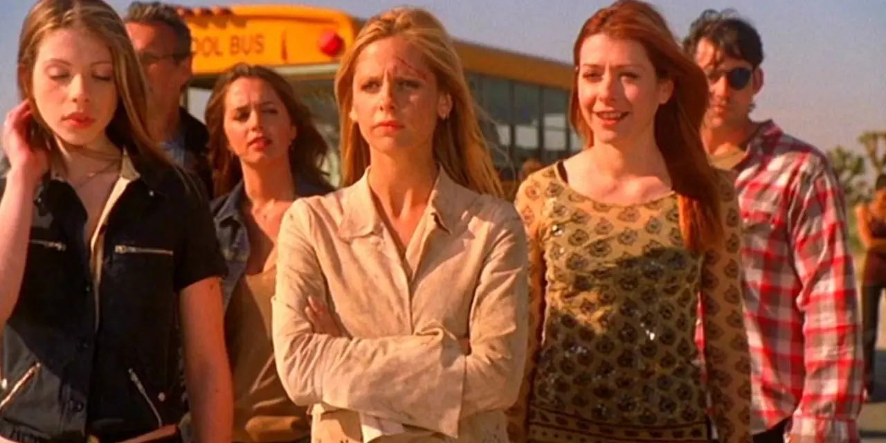 De överlevande efter den sista striden i Buffy the Vampire Slayer De överlevande efter den sista striden i Buffy the Vampire Slayer