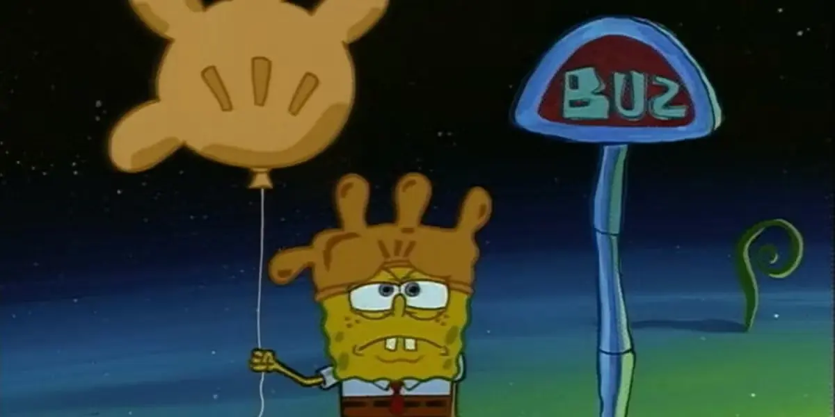 سبونج بوب ينتظر الحافلة ليلاً في حلقة Rock Bottom سبونج بوب ينتظر الحافلة ليلاً في حلقة Rock Bottom