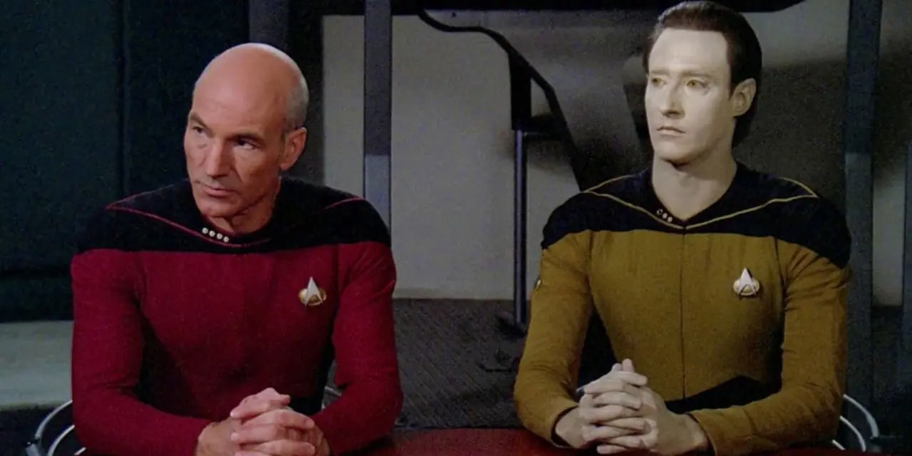 Picard e dados em Star Trek: a próxima geração(1) Picard e dados em Star Trek: a próxima geração(1)