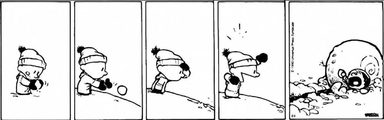 Calvin y Hobbes 1 de enero de 1990