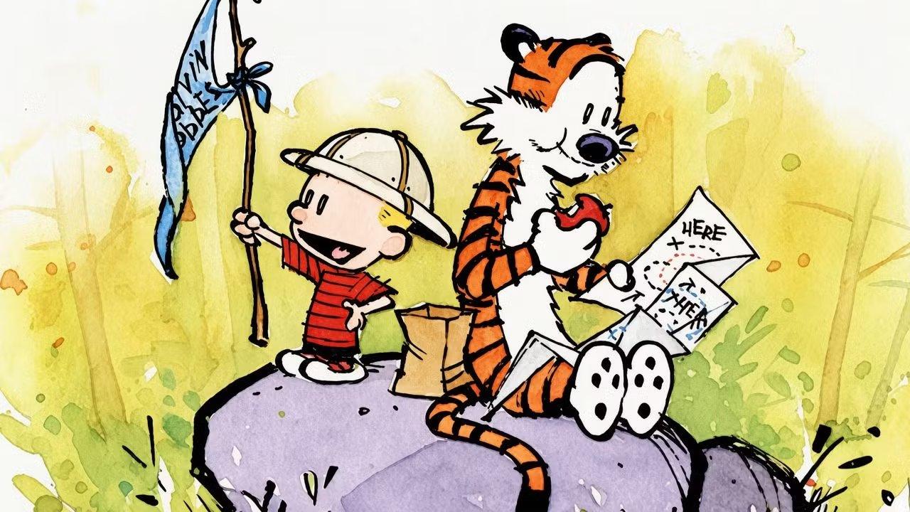 Calvin y Hobbes se embarcan en una aventura