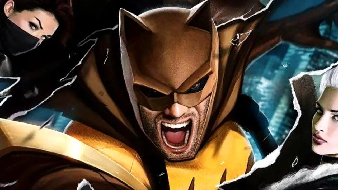 Catman crie en sautant entre les Secret Six Catman crie en sautant entre les Secret Six