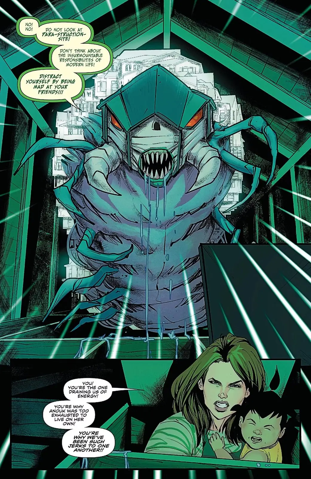 MMPR #3, 가족에게 문제를 일으키는 괴물로 밝혀진 괴물
