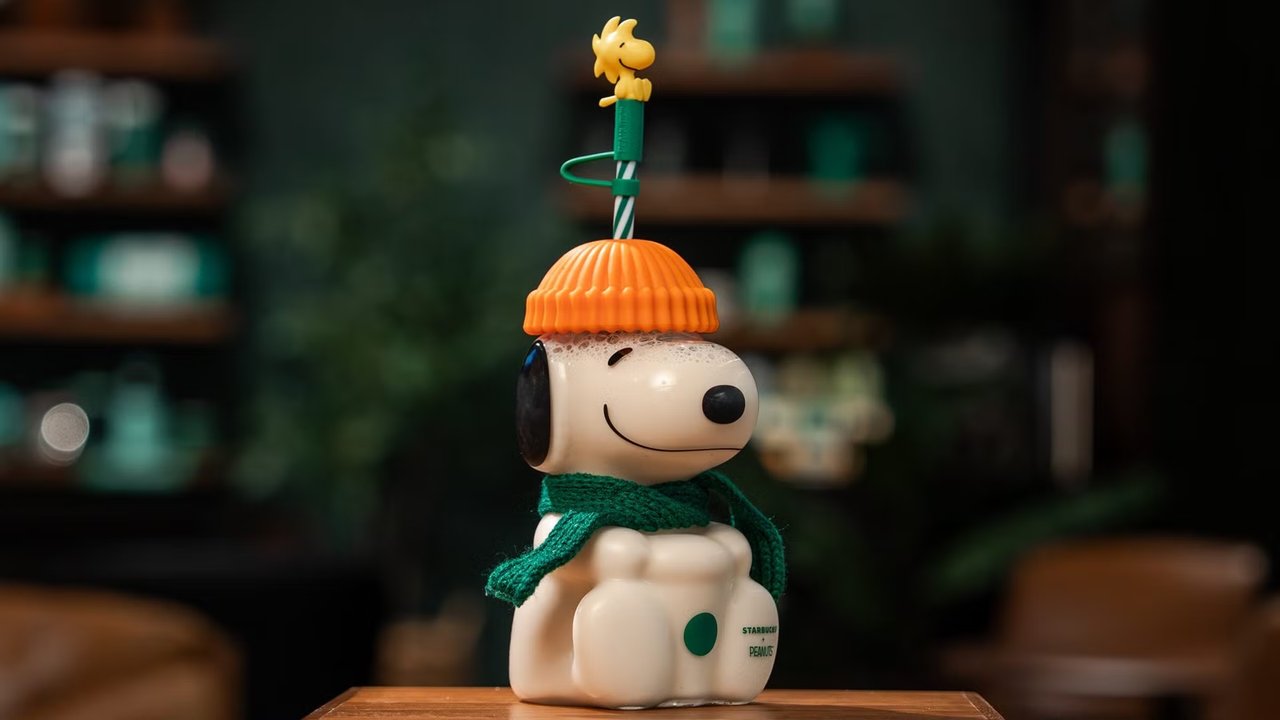 Tasse froide en verre Snoopy de Peanuts pour la collaboration avec Starbucks Tasse froide en verre Snoopy de Peanuts pour la collaboration avec Starbucks