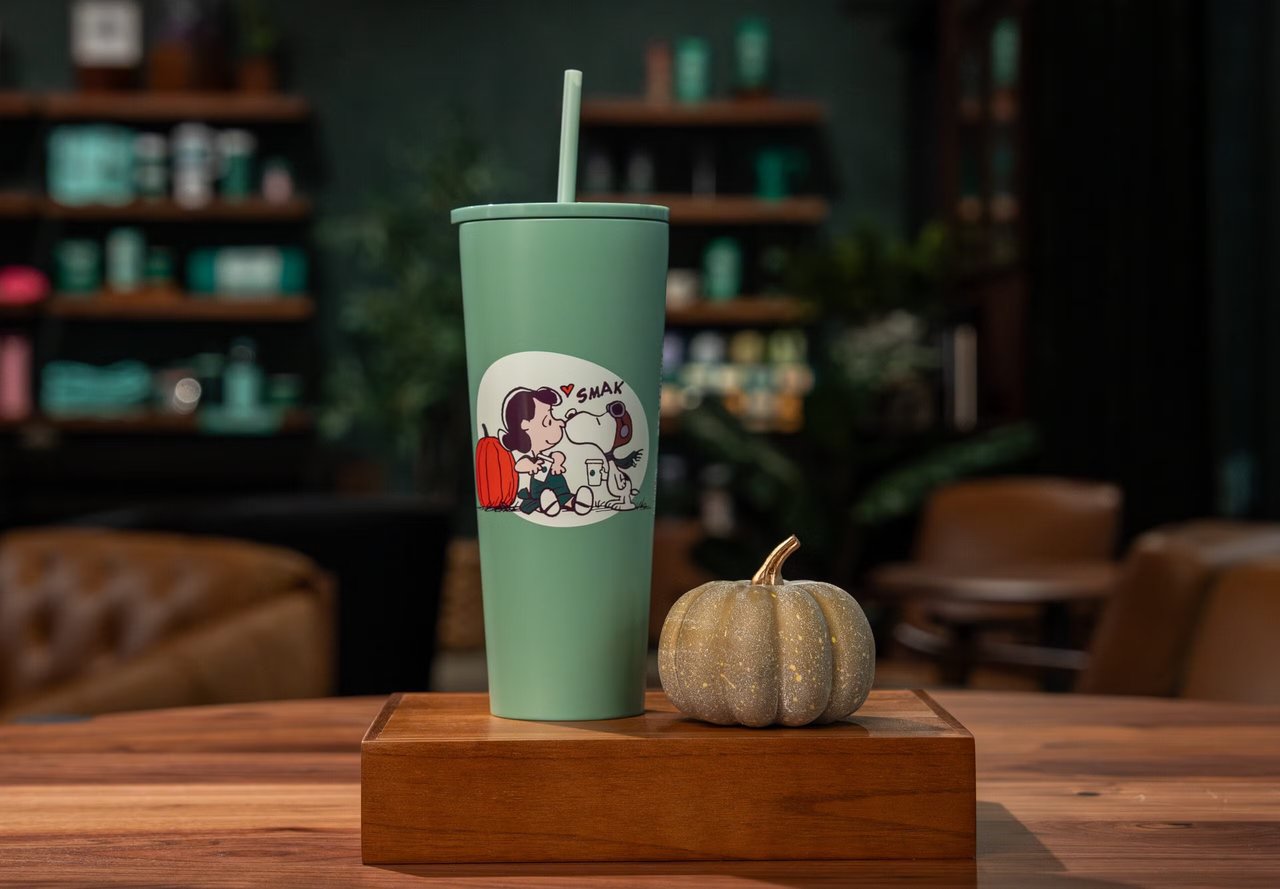 Peanuts X Starbucks Tasse froide en acier inoxydable de 24 onces avec Lucy et Snoopy