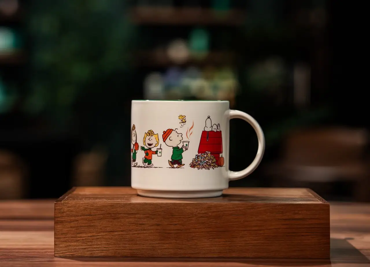 Peanuts X Starbucks keramische mok van 14 ounce Met de hele Peanuts-crew
