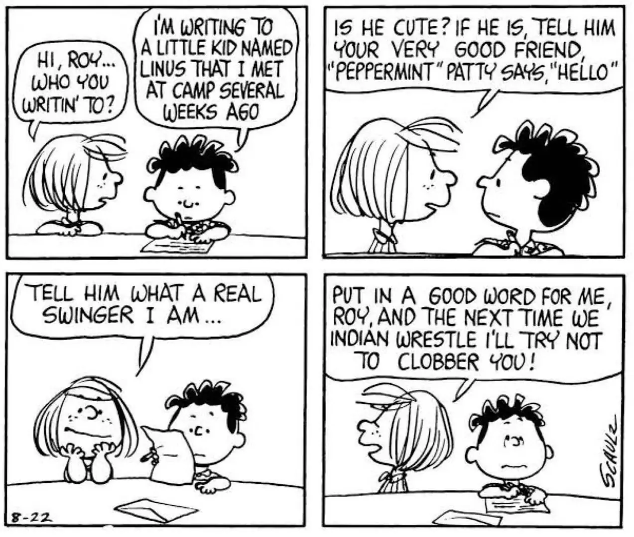 Il primo fumetto di Peppermint Patty