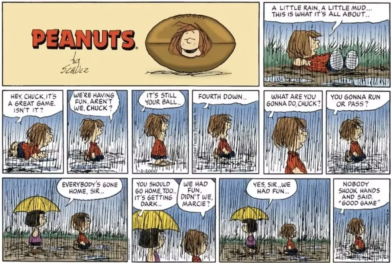 Peppermint Patty'nin son çizgi romanı Peppermint Patty'nin son çizgi romanı