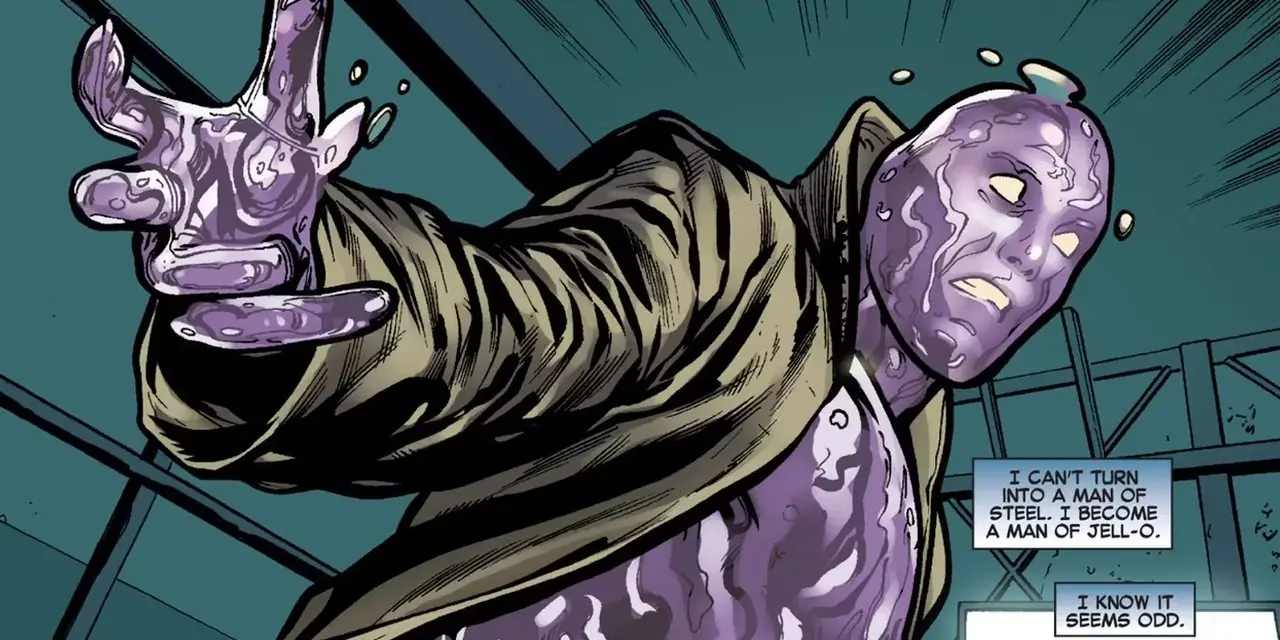 Darwin en X-Men en Marvel Comics usando sus poderes Darwin en X-Men en Marvel Comics usando sus poderes