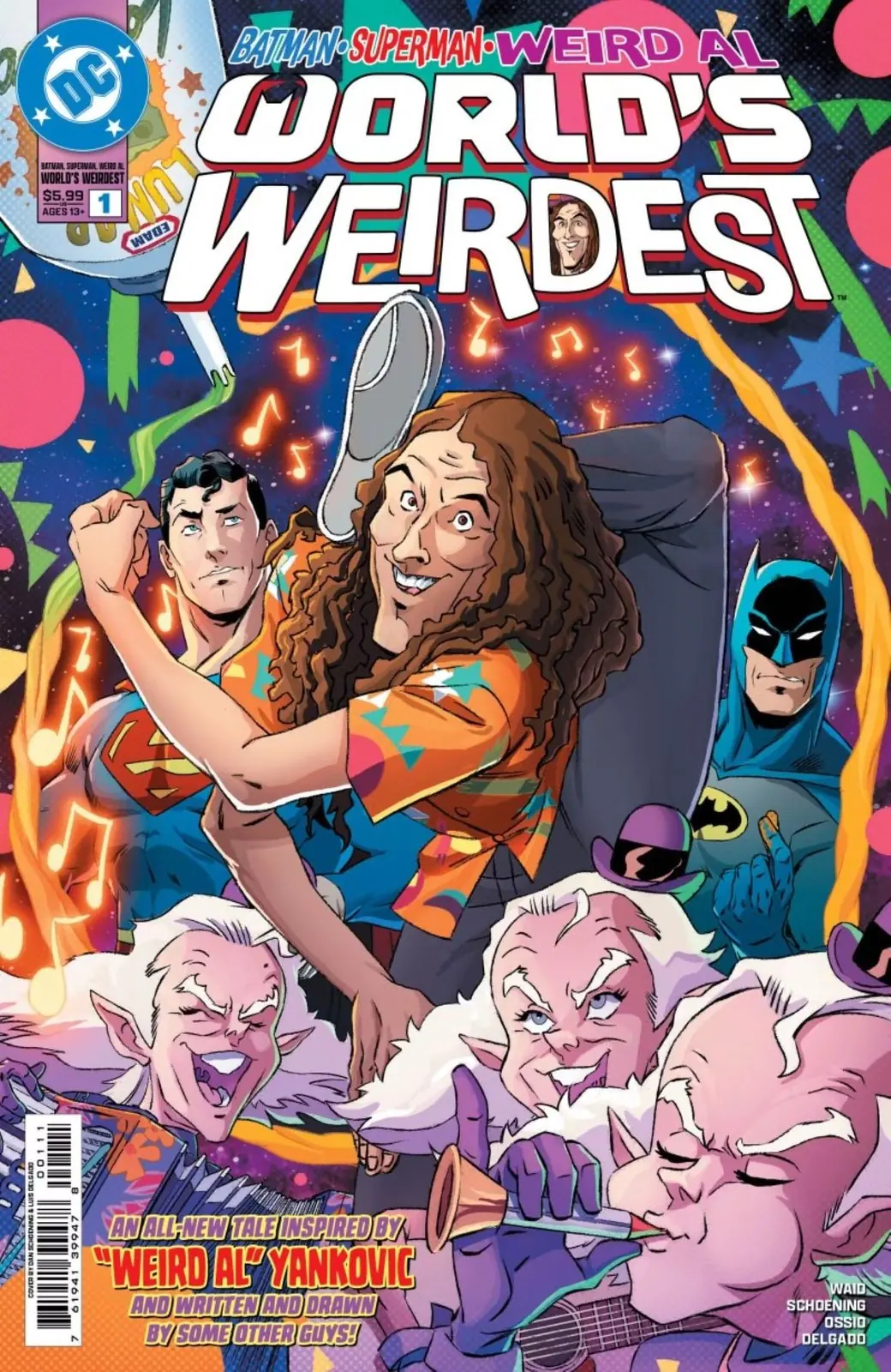 Batman Superman Weird Al World's Weirdest #1 portada principal