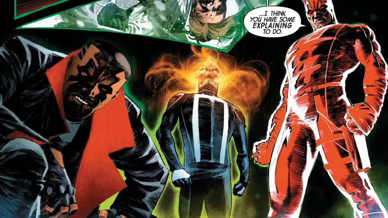 Blade, Ghost Rider und Daredevil versammeln sich als Midnight Sons Blade, Ghost Rider und Daredevil versammeln sich als Midnight Sons