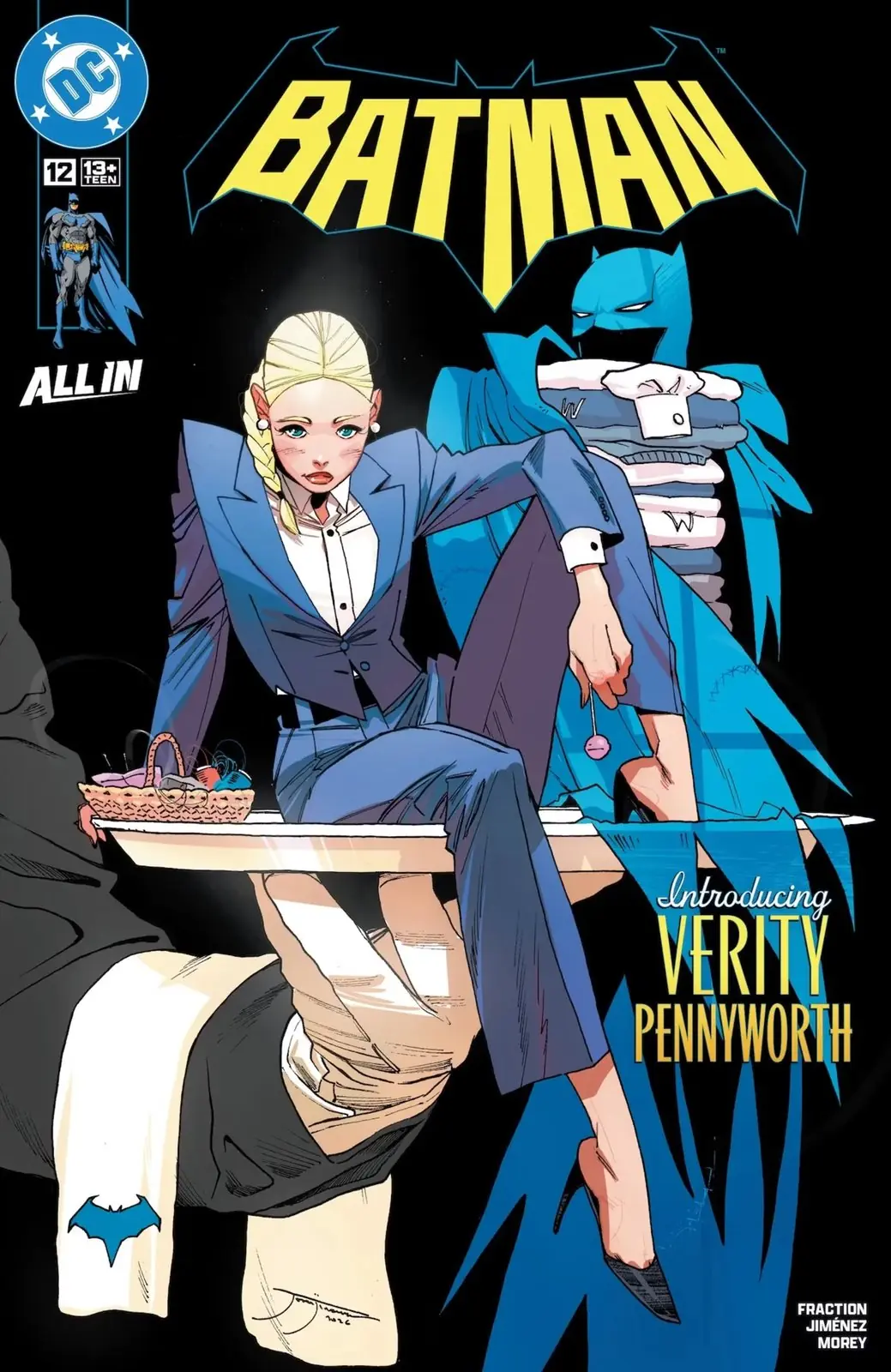 Couverture de Batman-12 montrant Verity Pennyworth