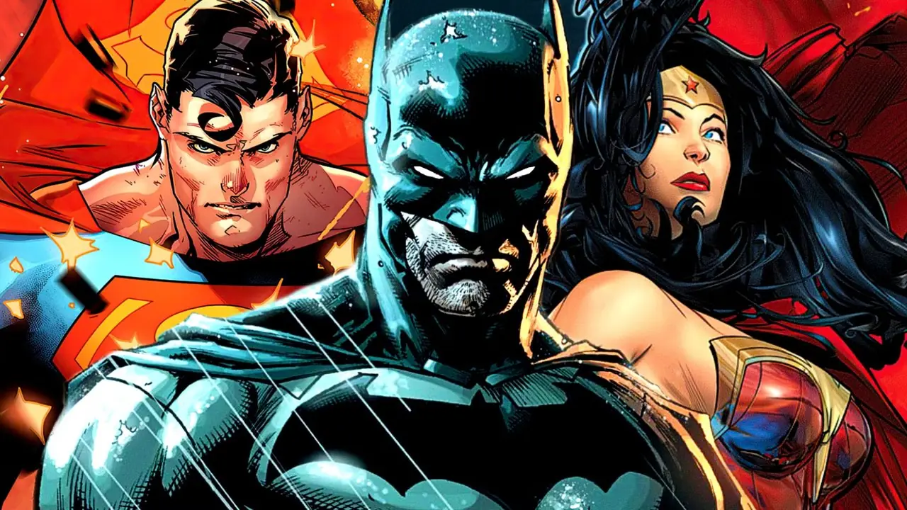 Superman, Batman i Wonder Woman prezentują nowe, pasujące do siebie czarne stylizacje