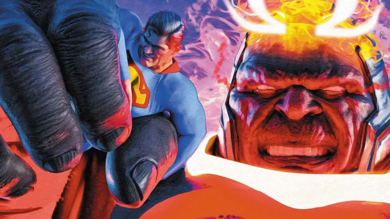darkseid superman menaçant darkseid superman menaçant