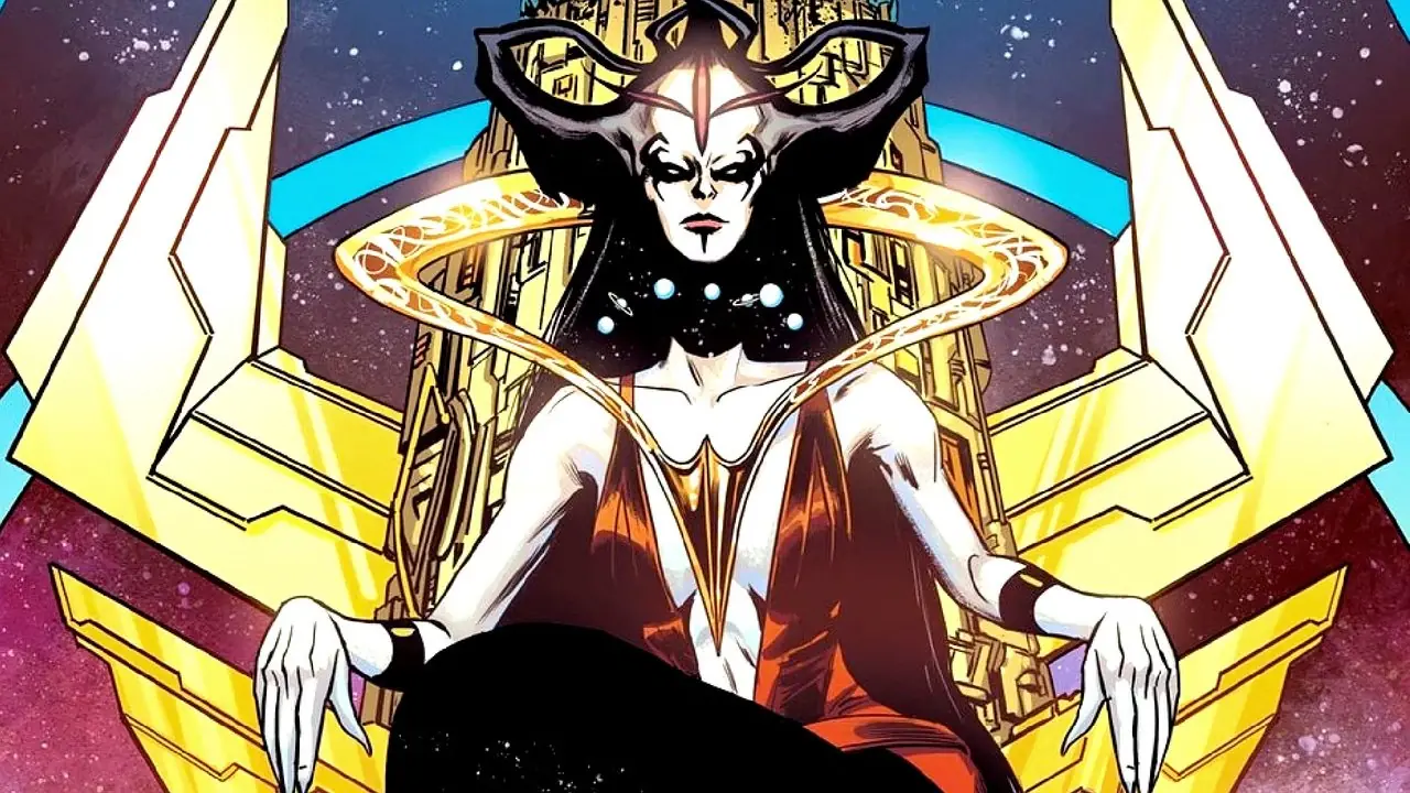 Perpetua는 DC Comics에서 우주 왕좌에 앉아 있습니다.