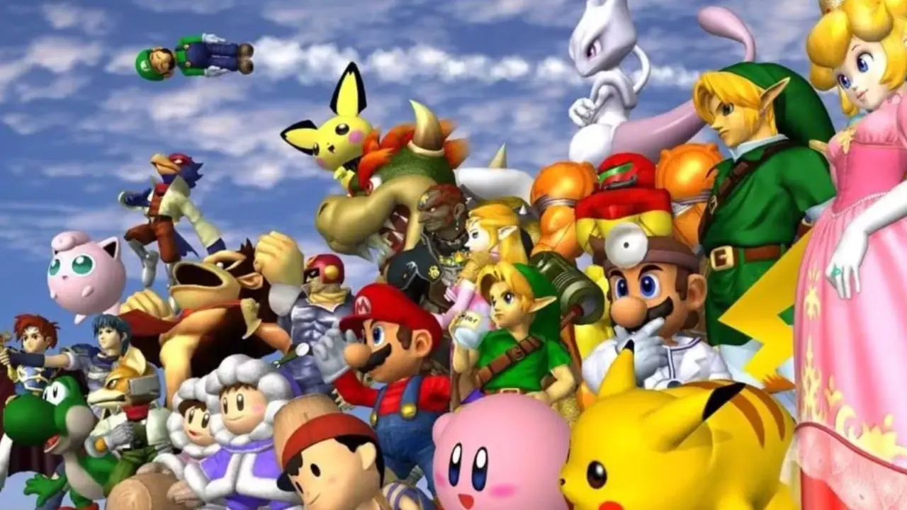 العمل الفني الرئيسي لـ Super Smash Bros Melee