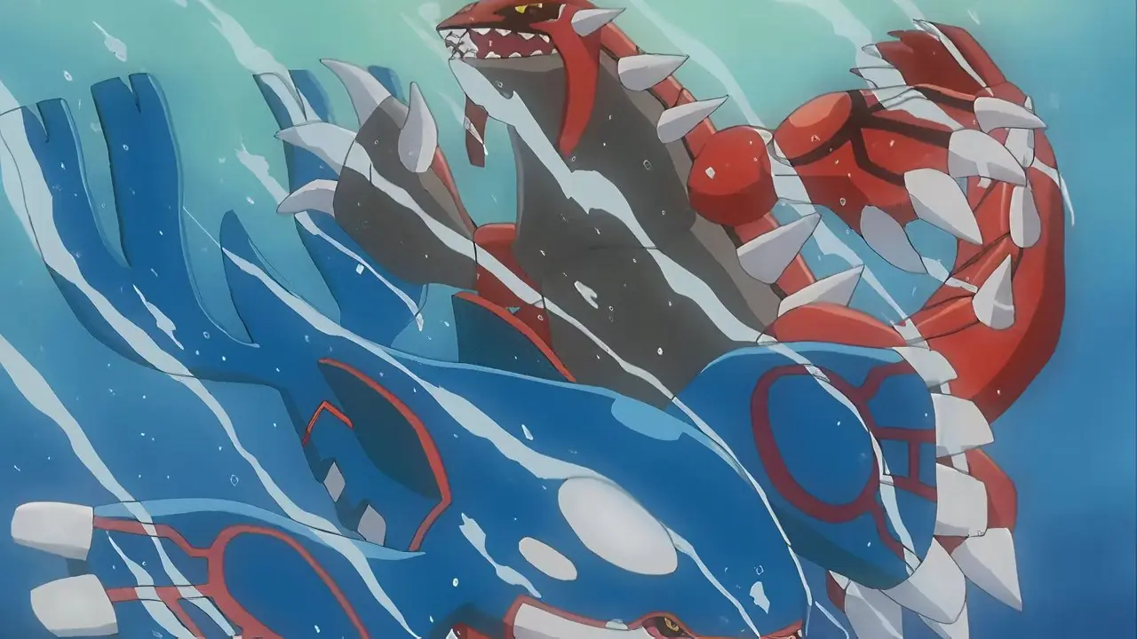 Pokémon revela oficialmente novos designs lindos de Groudon e Kyogre para o 30º aniversário da série