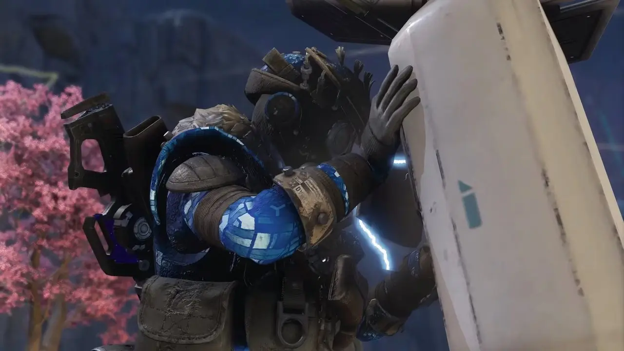 تقوم Apex Legends Bloodhound بمسح منارة المسح تقوم Apex Legends Bloodhound بمسح منارة المسح