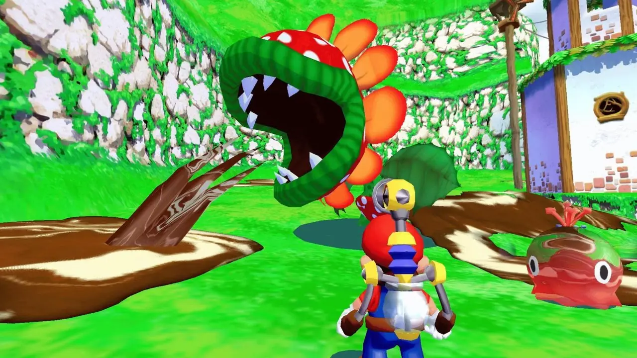 لقطة شاشة للعبة Super Mario Sunshine لجهاز GameCube