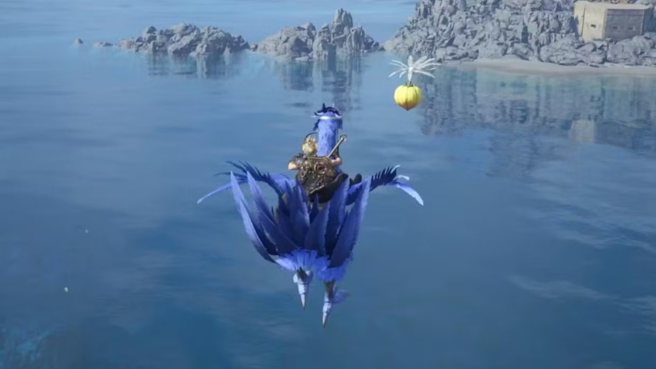سحابة تركب Chocobo وتجمع Chocograss في Final Fantasy 7 Rebirth