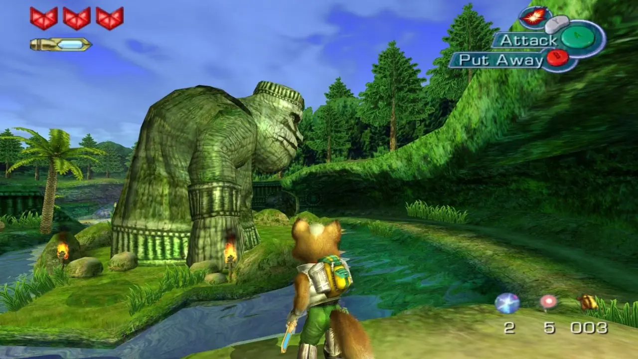 Captura de pantalla de Star Fox Adventures para GameCube
