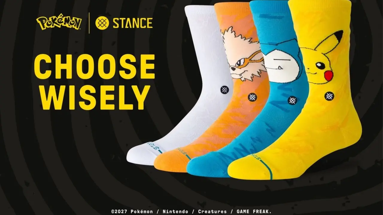 تشكيلة جوارب تعاونية من Pokemon Stance تشكيلة جوارب تعاونية من Pokemon Stance