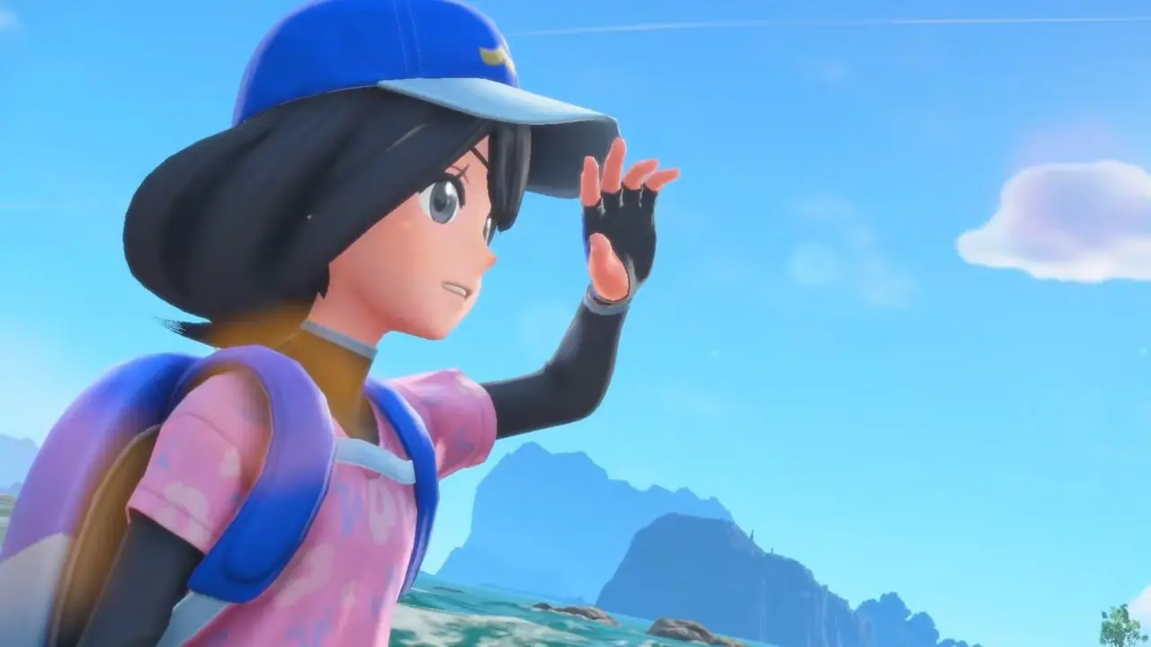 La imagen muestra al entrenador de Pokémon Vientos y Olas.