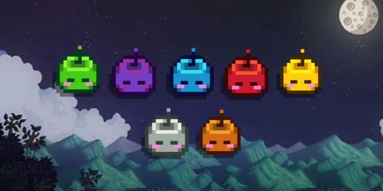 Stardew Valley sover Junimos fra Junimo-katalogen Stardew Valley sover Junimos fra Junimo-katalogen