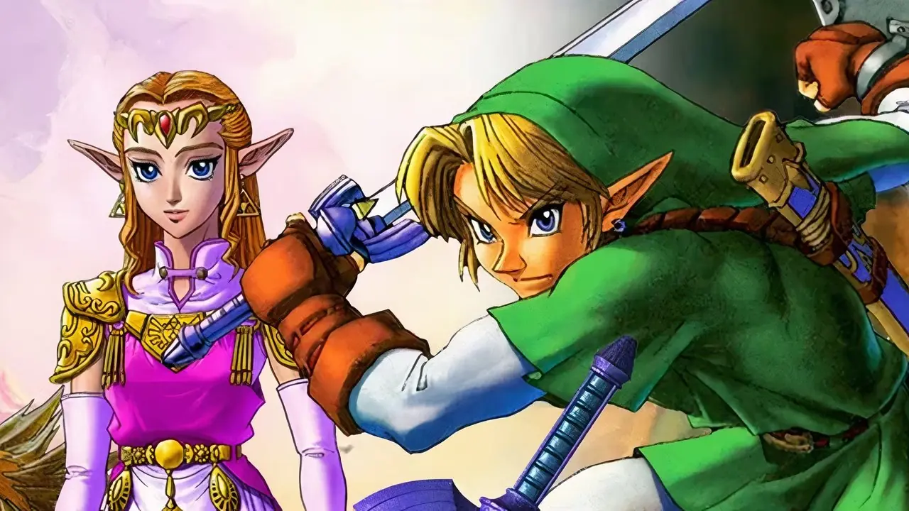 Copertina di Ocarina of Time Zelda e Link