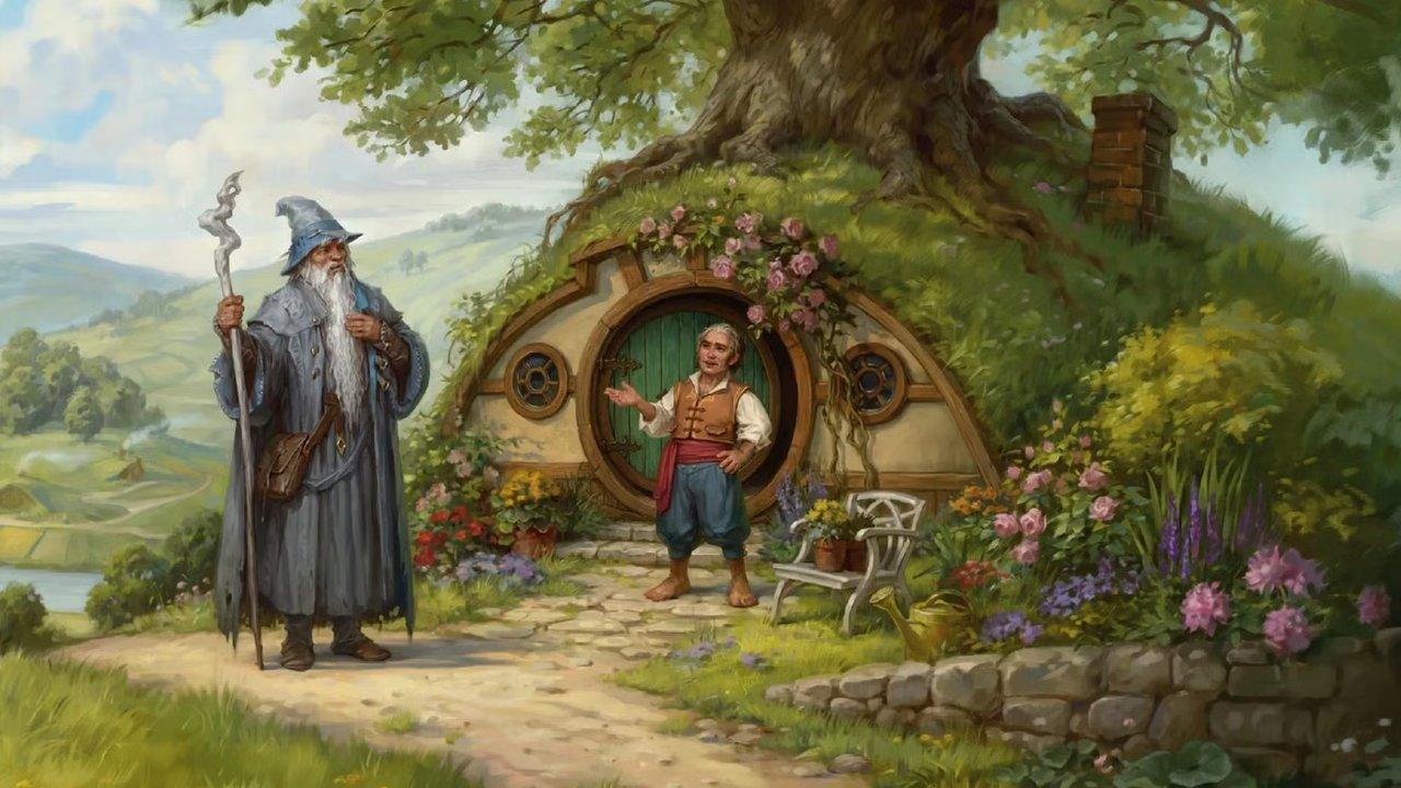 De Hobbit MTG-omslagafbeelding via WOTC