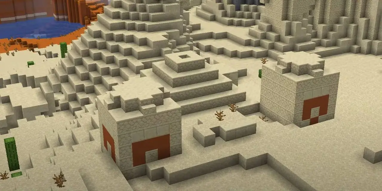 Templo del desierto de Minecraft con diamantes de World Seed