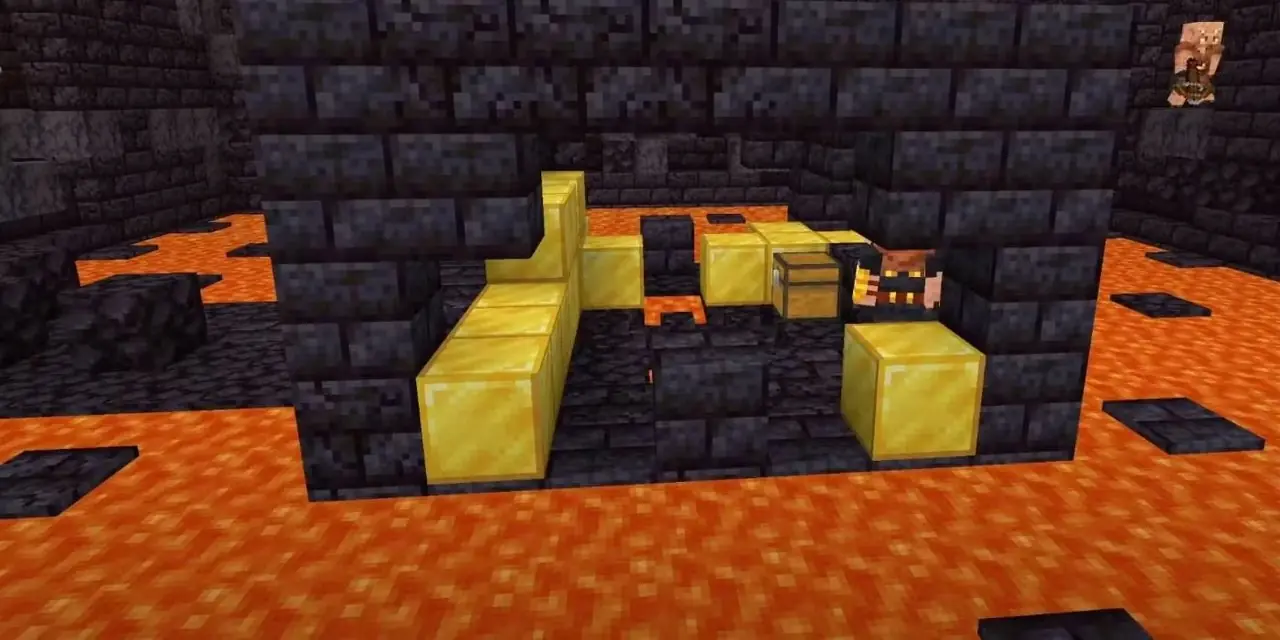 Minecraft Nether Treasure Bastion en World Seed mejor utilizado para Speedruns.