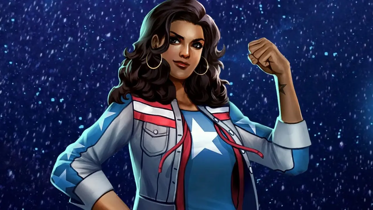 America Chavez sourit dans l'espace America Chavez sourit dans l'espace