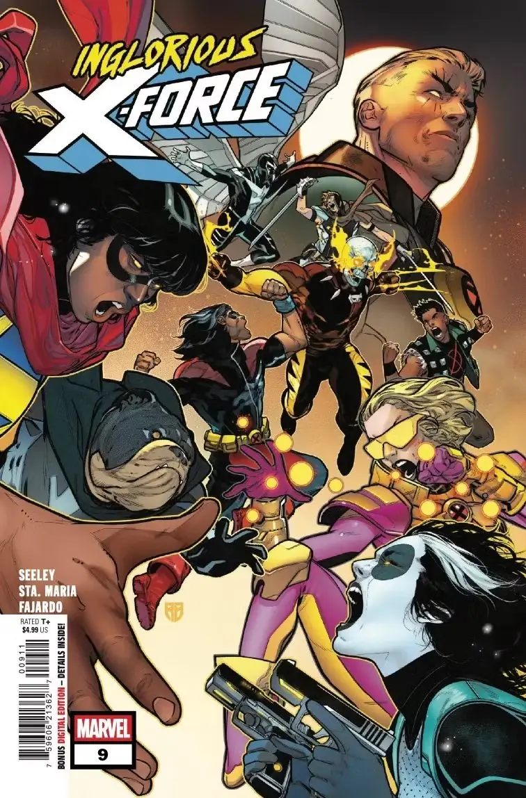 El equipo lucha entre sí en la portada de Inglorious X-Force #9