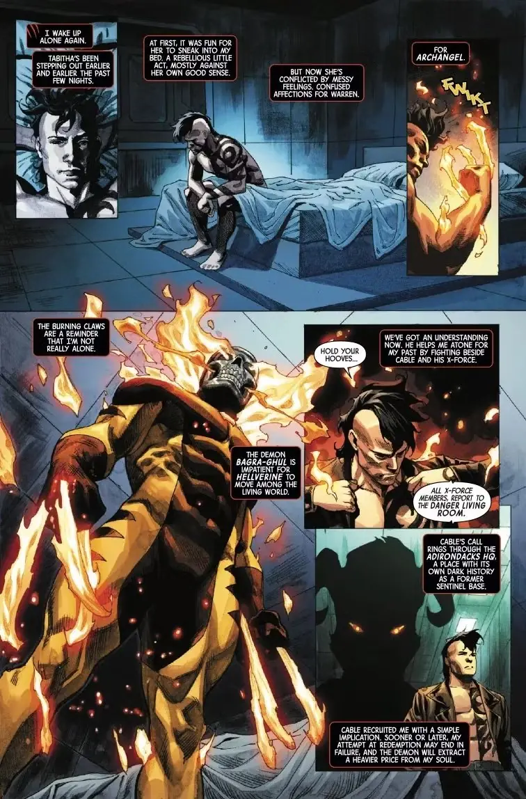 Hellverine arde en Inglorious X-Force #9